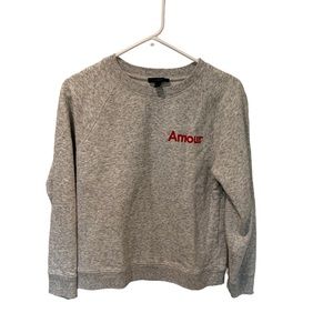 J Crew Grey Heathered Sweatshirt